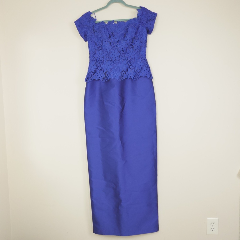 Rickie‎ Freeman Teri Jon Dress Lace Off Shoulder Gown